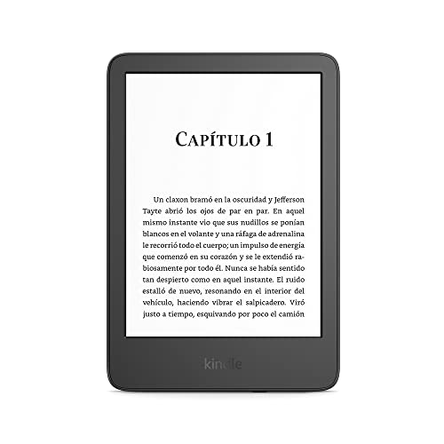 Nuevo Kindle (modelo de 2022): nuestro Kindle más compacto y ligero, con una pantalla de alta resolución de 300 ppp y 6 pulgadas, y el doble de almacenamiento | Negro, sin publicidad