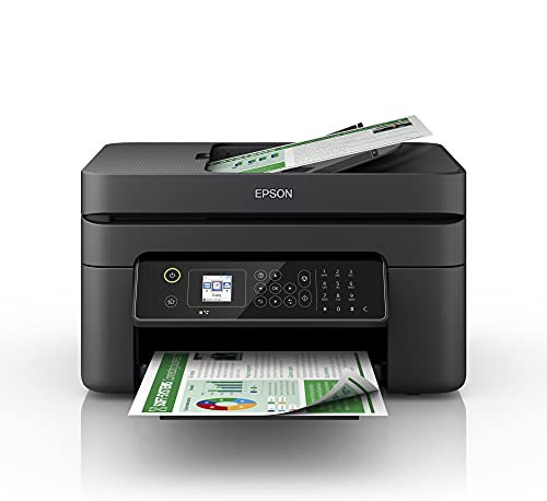 Epson Workforce WF-2840DWF, Impresora WiFi A4 Multifunción con Impresión a Doble Cara (Dúplex), Pantalla LCD y Alimentador de Documentos (ADF), 3en1: Impresión, Copiadora, Escáner, Negro
