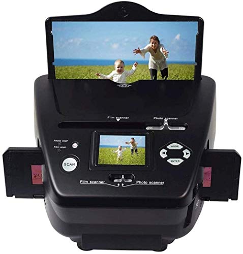 Escáner de película fotográfica y de Amplificador 4 en 1 Escáner de 35 mm / 135 de Diapositivas negativas Escáner de Alta resolución Tarjeta de Nombre de Foto Convertidor de película a Digital para