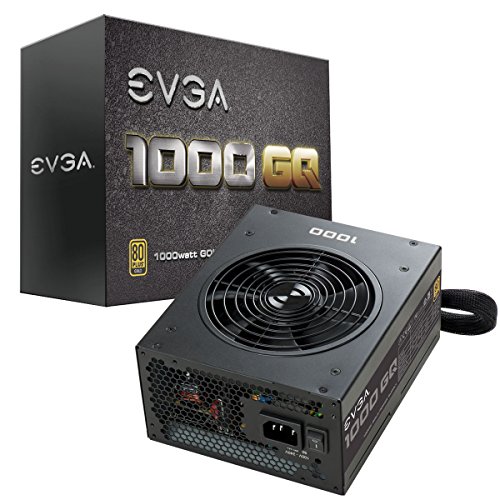 EVGA 210-GQ-1000-V1 Unidad de - Fuente de alimentación (1000 W, 100-240 V, 50-60 Hz, 16 A, 120 W, 999,6 W)