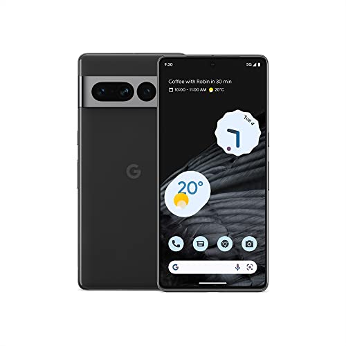 Google Pixel 7 Pro - Teléfono móvil 5G Android libre con teleobjetivo, objetivo gran angular y batería de 24 horas de duración - 128GB, Obsidiana (Negro)