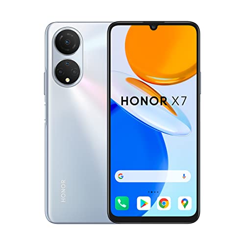 HONOR X7 Smartphone con Android 11, 4 GB RAM + 128 GB de Almacenamiento, Pantalla FullView Fluida de 6,74
