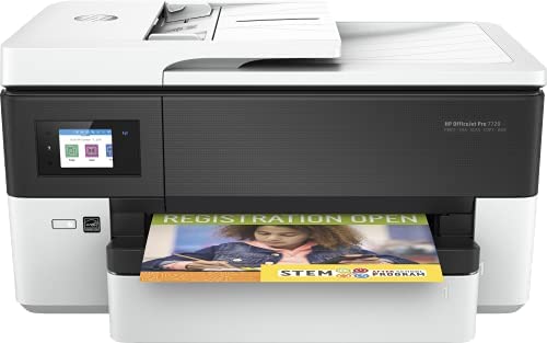 HP OfficeJet Pro 7720 Y0S18A, Impresora Multifunción Tinta de Formato Ancho A3/A4, Imprime, Escanea, Copia y Fax, Wi-Fi, Ethernet, USB 2.0, HP Smart App, Pantalla LCD Táctil, Blanca