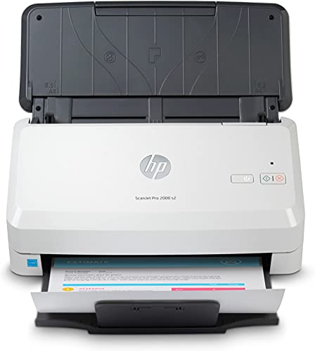 HP ScanJet Pro 2000 s2 - Escáner con alimentador automático de hojas, USB 3.0, 35 ppm, Blanco