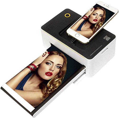 Kodak PD-450WE WiFi Negro, Color Blanco Impresora de Foto - Impresora fotográfica (16,7 M, 4" x 6" (10x15 cm), 165,8 mm, 100 mm, 68,5 mm, 760 g), negro, blanco, de tinta