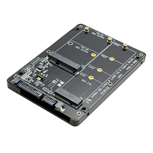 mSATA y M.2 NGFF B-Key 2in1 Combo SSD a SATA 3.0 Adaptador Convertidor Gabinete