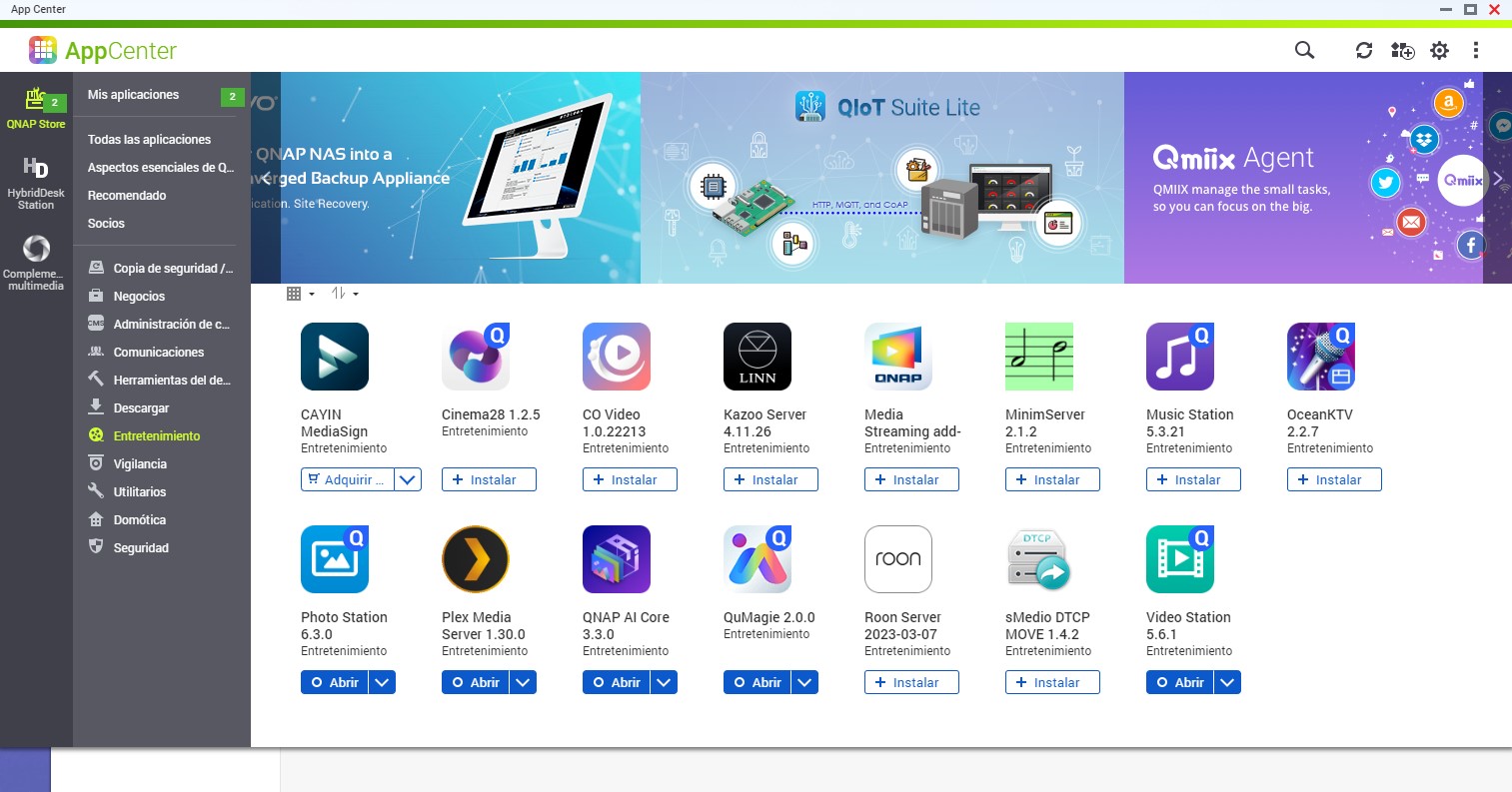 App center QNap