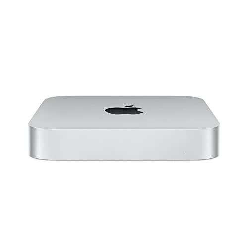 Apple 2023 Mac Mini computadora de Escritorio con Chip M2 CPU de Ocho núcleos y GPU de Diez núcleos: 8GB de Memoria unificada, 256 GB de Almacenamiento SSD, Gigabit Ethernet