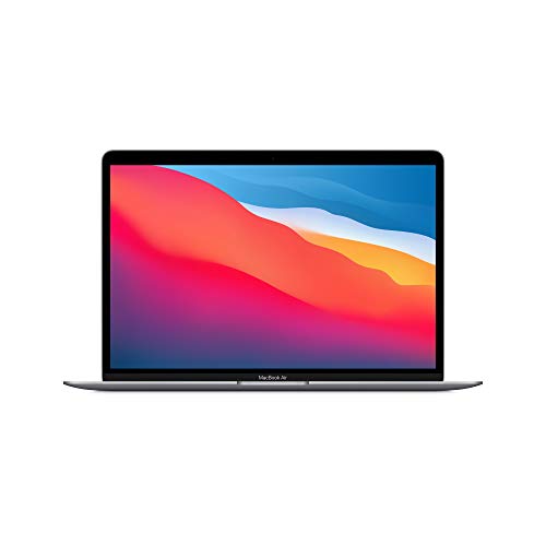 Apple Ordenador PortáTil MacBook Air (2020): Chip M1, Pantalla Retina de 13 Pulgadas, 8 GB de RAM, SSD de 256 GB, Teclado retroiluminado, cáMara FaceTime HD, Sensor Touch ID, Gris Espacial