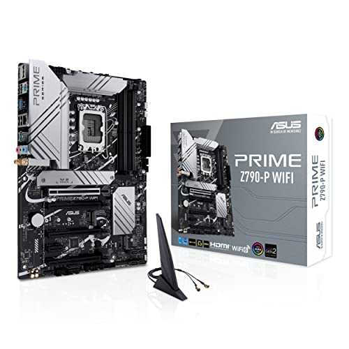 ASUS PRIME Z790-P WIFI - Placa base Intel LGA 1700 ATX (PCIe 5.0, tres M.2, VRM de 14+1 fases, DDR5, WIFI 6, LAN de 2,5 Gb, USB 3.2 Gen 2x2 tipo C, USB 3.2 Gen 2 tipo C, Thunderbolt 4, Aura Sync)