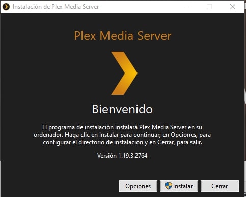 instalar plex