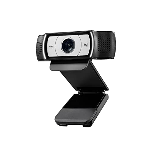 Logitech C930e Business Webcam, Video-Llamadas Full HD 1080p/30fps, Corrección y Enfoque Automáticos, Zoom 4X, Tapa de Privacidad, Skype Business, WebEx, Lync, Cisco, PC/Mac/Portátil/Macbook/Chrome
