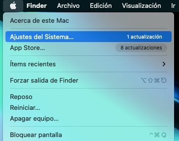 Ajustes del sistema MacOS