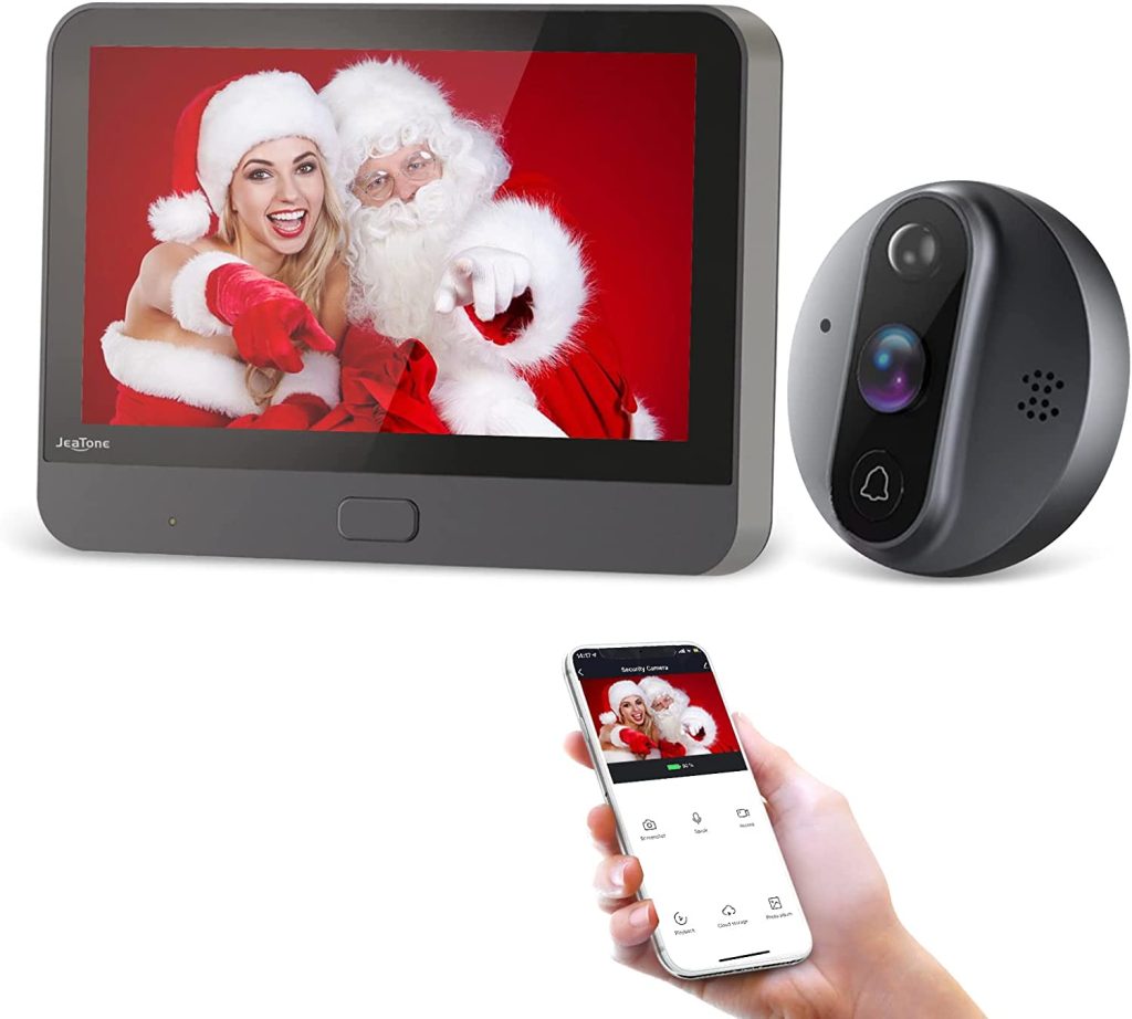 Mirilla digital wifi grabadora con sensor de movimiento