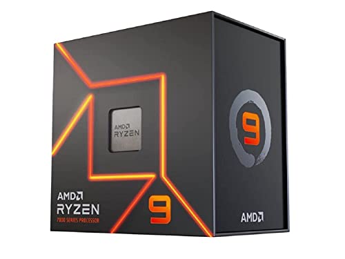AMD Ryzen 9 7900X Procesador, 12 núcleos/24 Hilos desenfrenados, Arquitectura Zen 4, 76MB L3 Cache, 170W TDP, hasta 5,6 GHz Frecuencia Boost, Socket AMD 5, DDR5 y PCIe 5.0, Enfriador No Incluido