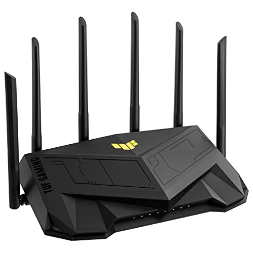 Asus Enrutador para juegos TUF-AX5400 (sistema WLAN Ai Mesh, WiFi 6 AX5400, compatible con PS5, LAN Gigabit, CPU TC de 1.5 GHz, AiProtection Pro, USB 3.2)