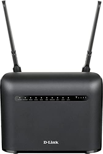 D-Link DWR-953V2 Router 4G LTE Cat4, Fast 4G, Wi-Fi AC1200, 3p Gigabit LAN 1000 Mbps, 1p Gigabit LAN/WAN, Antenas Externas, ranura para Mini SIM, compatible cualquier operadora, Plug&Play