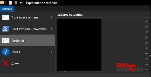 Usa el explorador de Windows