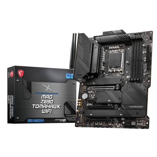 MSI MAG Z690 TOMAHAWK WIFI Placa Base Gaming, ATX - Soporta Procesadores Intel Core 12th Gen, LGA 1700 - 16 Duet Rail VRM 70A, DDR5 Memory Boost 6400+MHz/OC, 1 x PCIe 5.0 x16, 3 x M.2 Gen4, Wi-Fi 6E