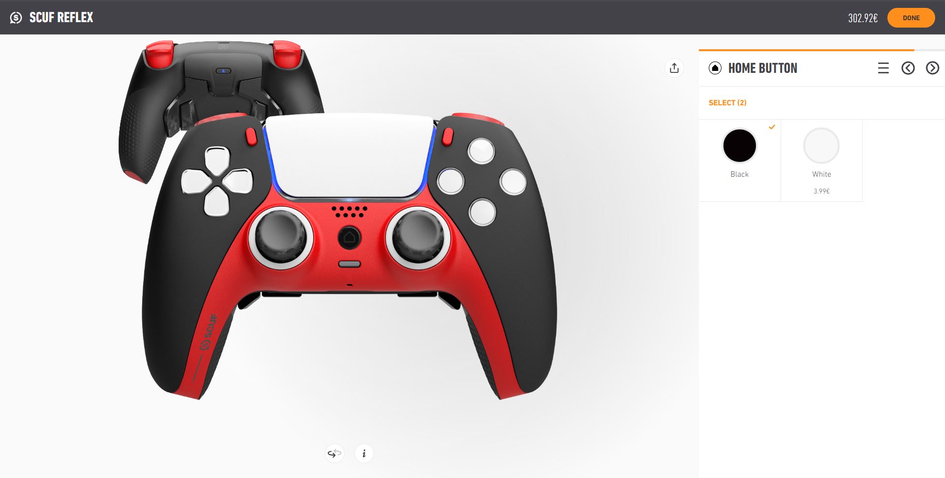 Personalización web Scuf Reflex Pro