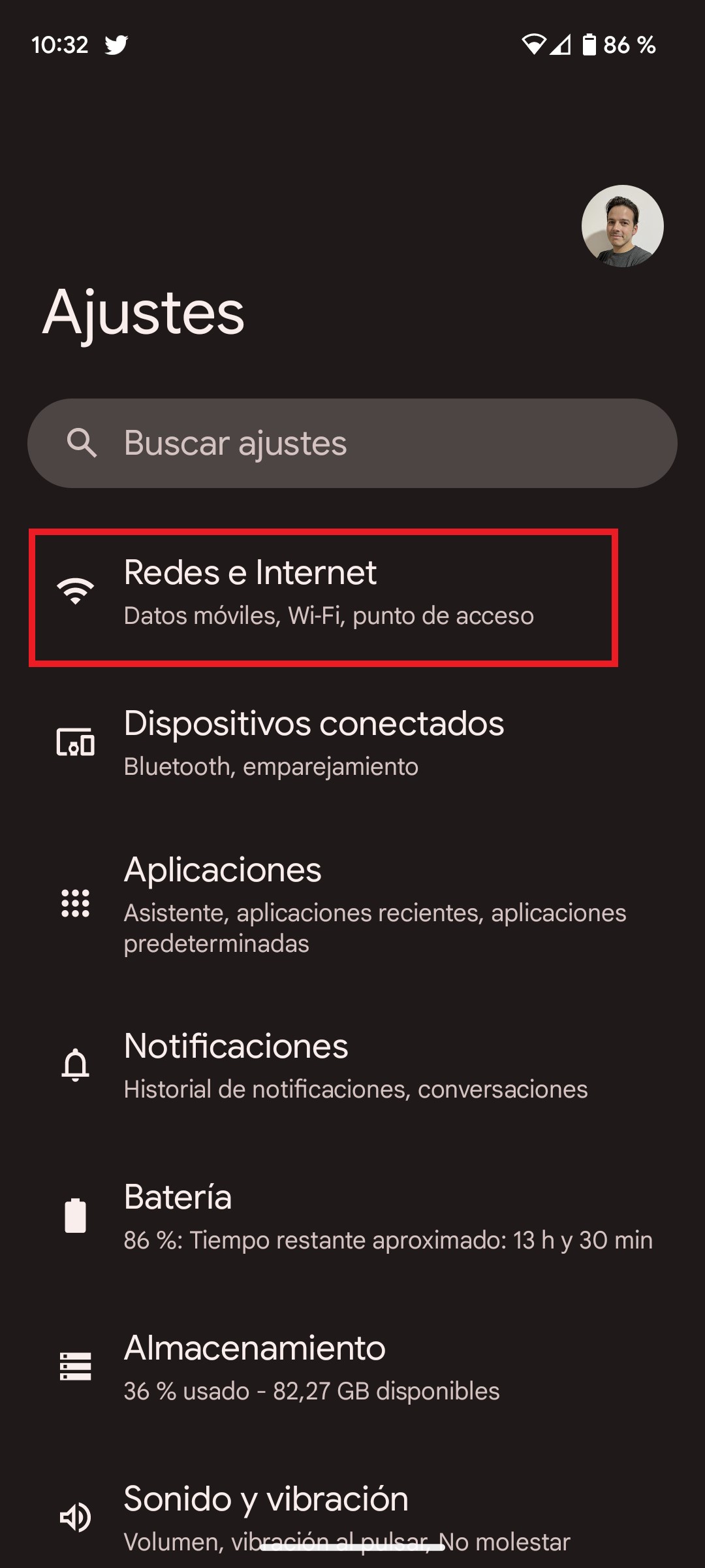 Cambia la DNS en Android