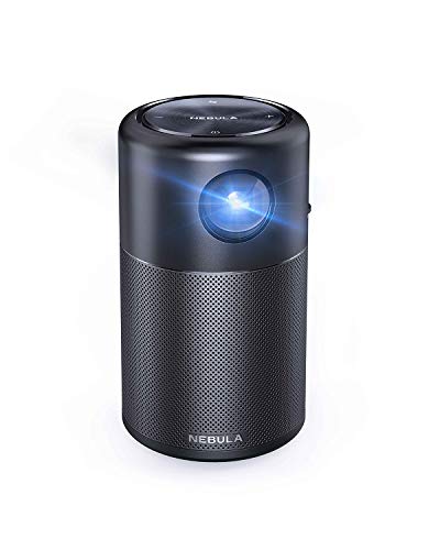 Anker Nebula Capsule Smart Mini Proyector Portable 100 ANSI LM High-Contrast Cine de bolisillo, con Wi-Fi, DLP, 360° Altavoz, de Pantalla 100