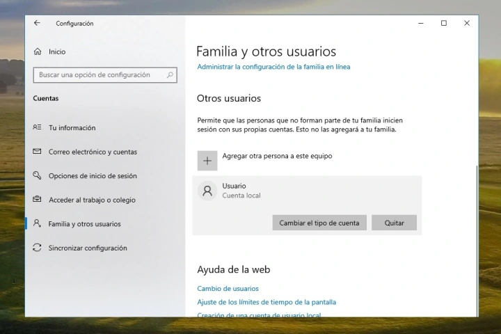 eliminar usuario de windows 11