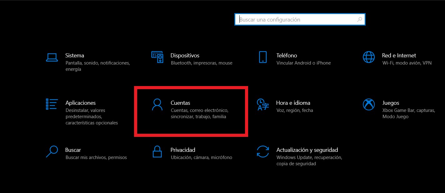 Asigna permisos de administrador desde la Configuración