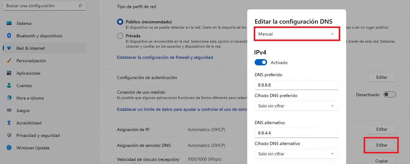 dns windows 11