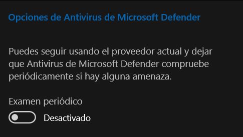 Desactivar Windows Defender