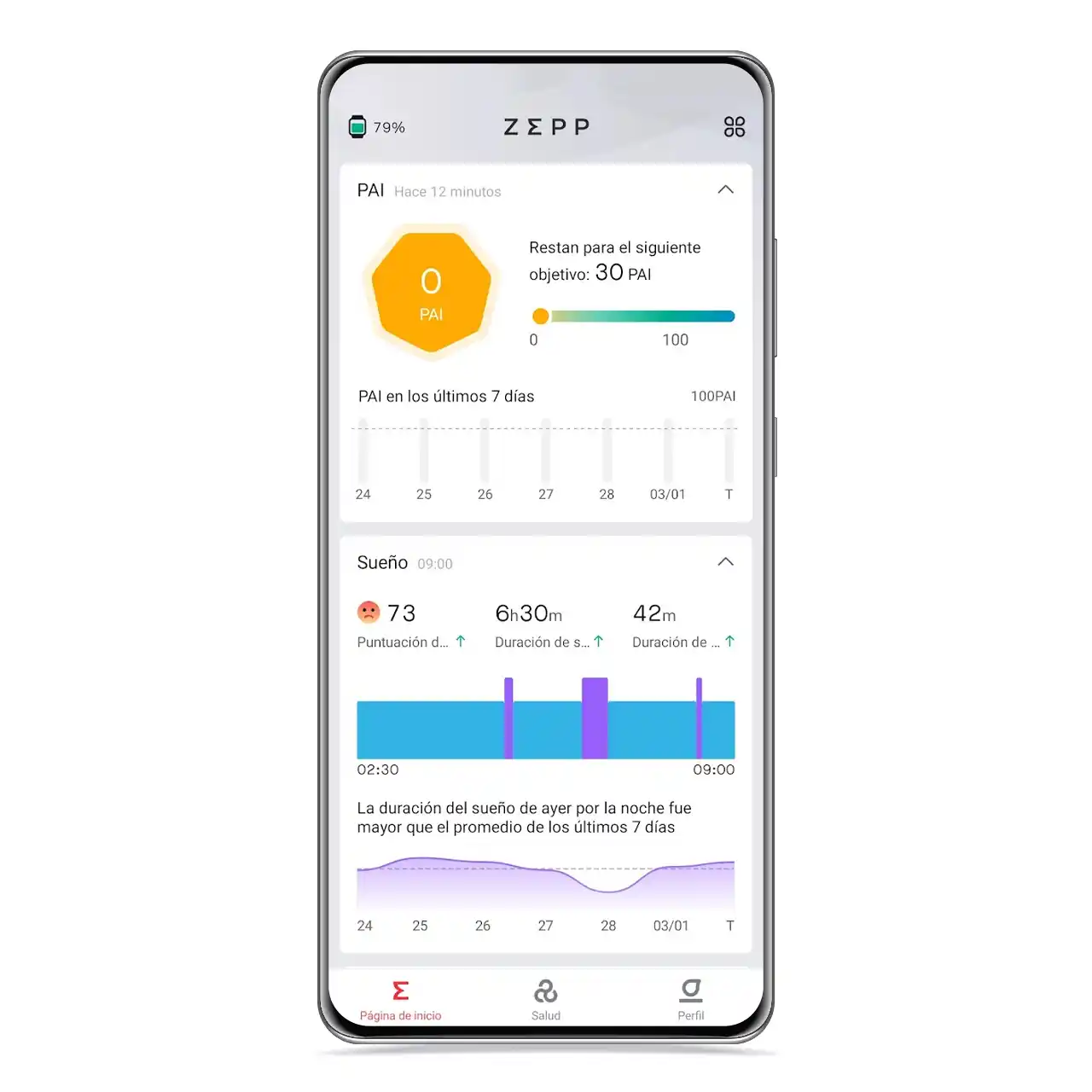 Cómo activar PAI en un Amazfit