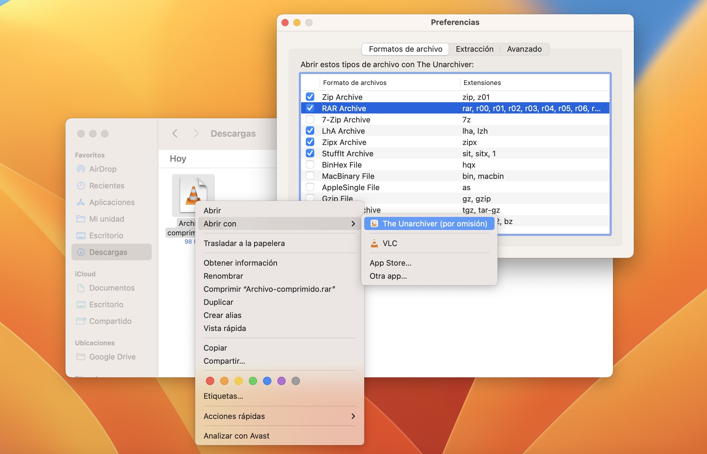 ¿Cómo descomprimir archivos RAR en Mac?