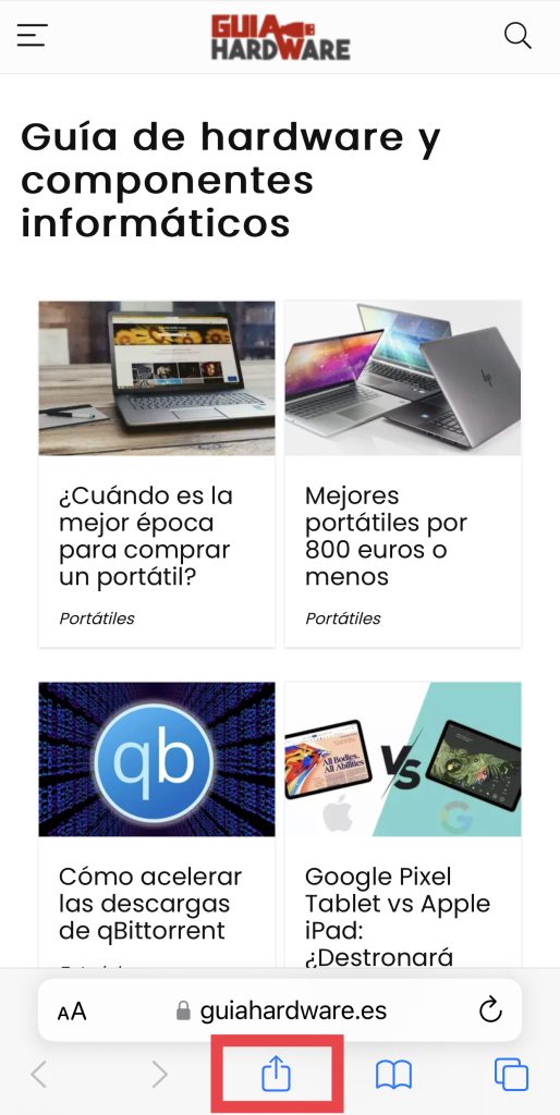 Cómo ver el código fuente de una página web desde un iPhone