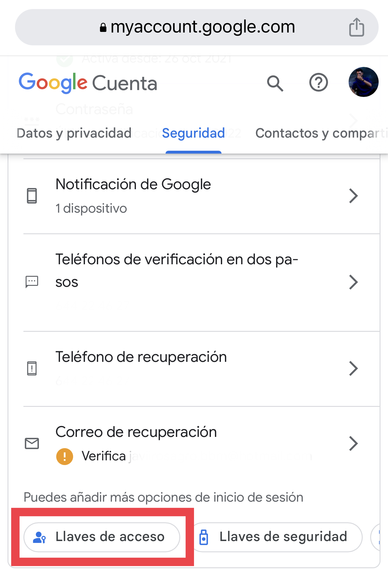 Google Passkeys