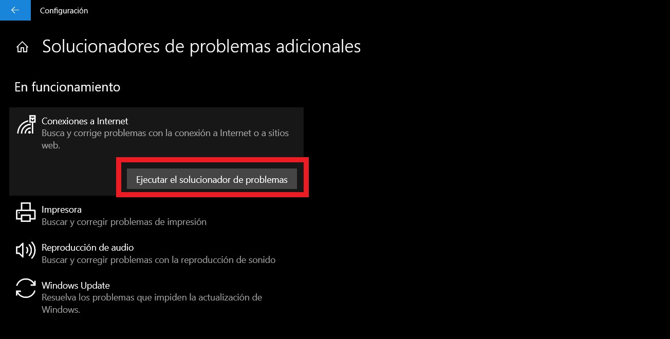 Solucionador de problemas de Windows