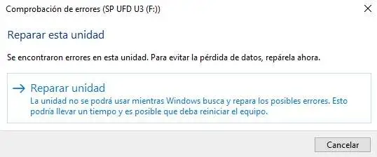 herramienta de reparación de Windows SD