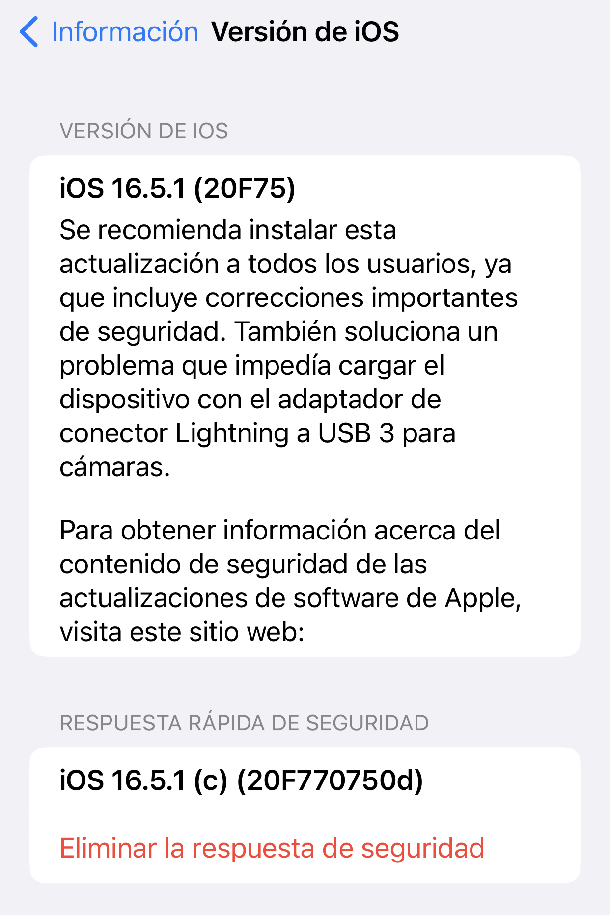 actualizaciones iphone