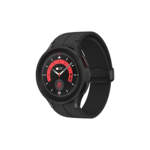 Samsung Galaxy Watch5 Pro, Reloj Inteligente, Monitorización de la Salud, Seguimiento Deportivo, LTE, 45 mm, Titanio Negro