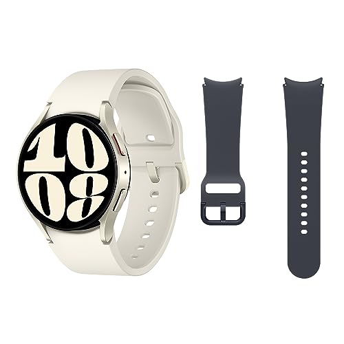 Samsung Galaxy Watch6 4G LTE, 40 mm + Correa de recambio - Smartwatch, Control de Salud, Seguimiento Deportivo, Dorado (Versión Española)