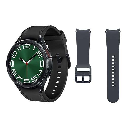 Samsung Galaxy Watch6 Classic 4G LTE, 47 mm + Correa de recambio - Smartwatch, Control de Salud, Seguimiento Deportivo, Batería de Carga Rápida, Negro (Versión Española)