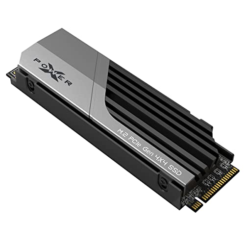 Silicon Power 2TB XS70 - Funciona con Playstation 5, Nvme PCIe Gen4 M.2 2280 SSD interno para juegos R/W Hasta 7,300/6,800 MB/s (SP02KGBP44XS7005)