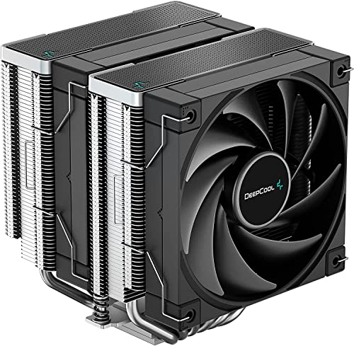 TZMRIT DeepCool AK620 - Disipador de aire para CPU de alto rendimiento con 6 Heatpipes, 2 x 120 mm FK120 ventiladores FDB PWM, 260 W, LGA1700 y AM5 compatible