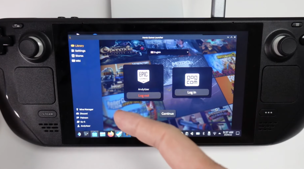 Cómo instalar juegos de Epic Games y GOG en Steam Deck