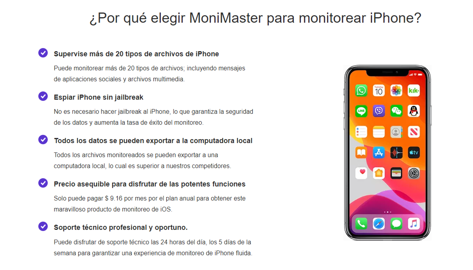 por que elegir monimaster para iphone