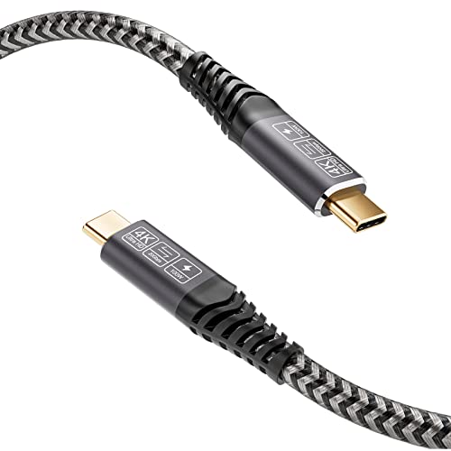 CAKOBLE Cable USB C a USB C 20 Gbps, USB 3.2 Gen2 × 2 Cable Tipo C, 100W 20V/5A Cable USB C Carga Rapida, 4K @ 60Hz de Transmisión Para Ordenadores Portátiles, Teléfonos Móviles, Dispositivos USB C 1M