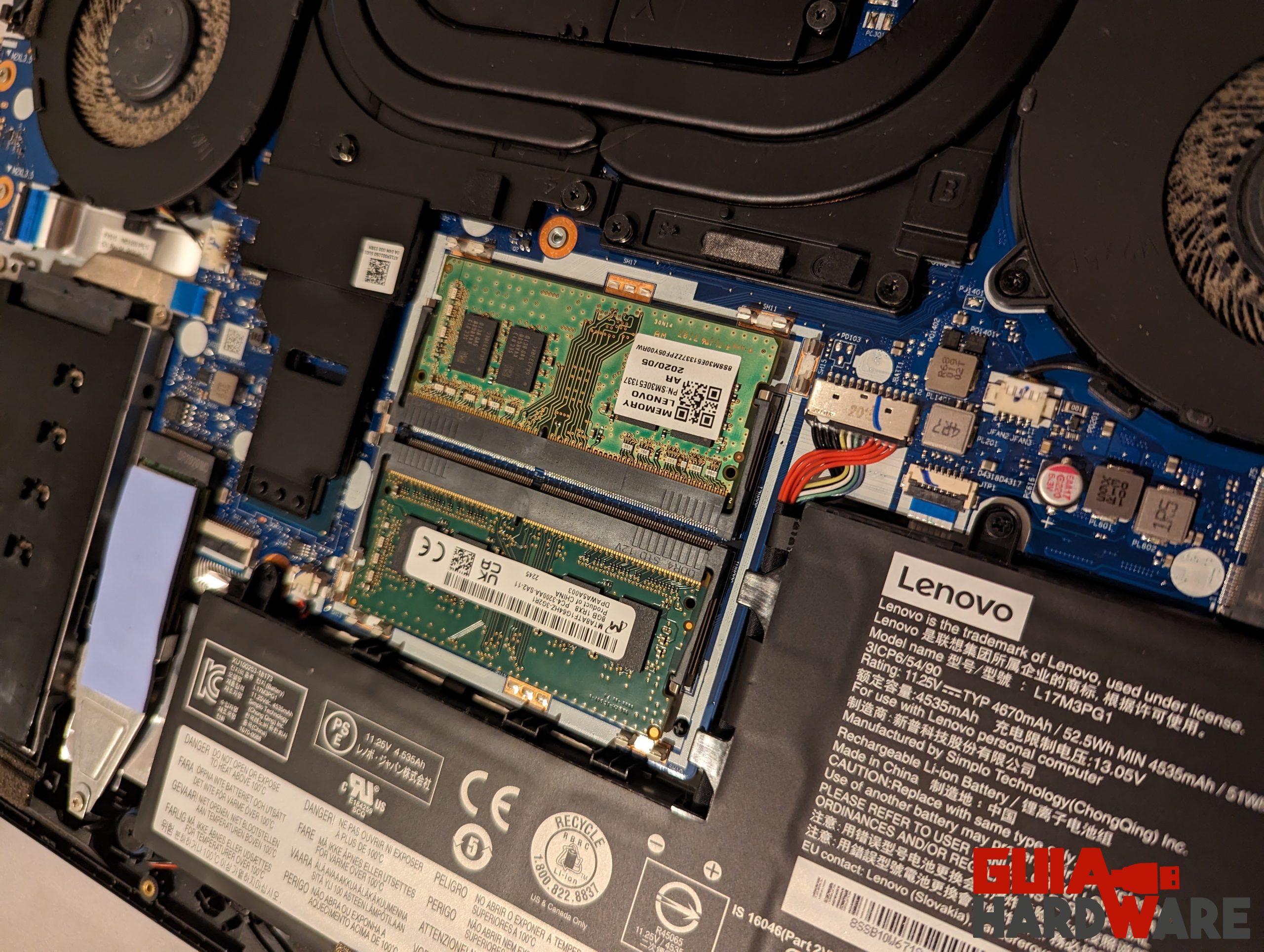 Aumentando la RAM de un portátil Lenovo