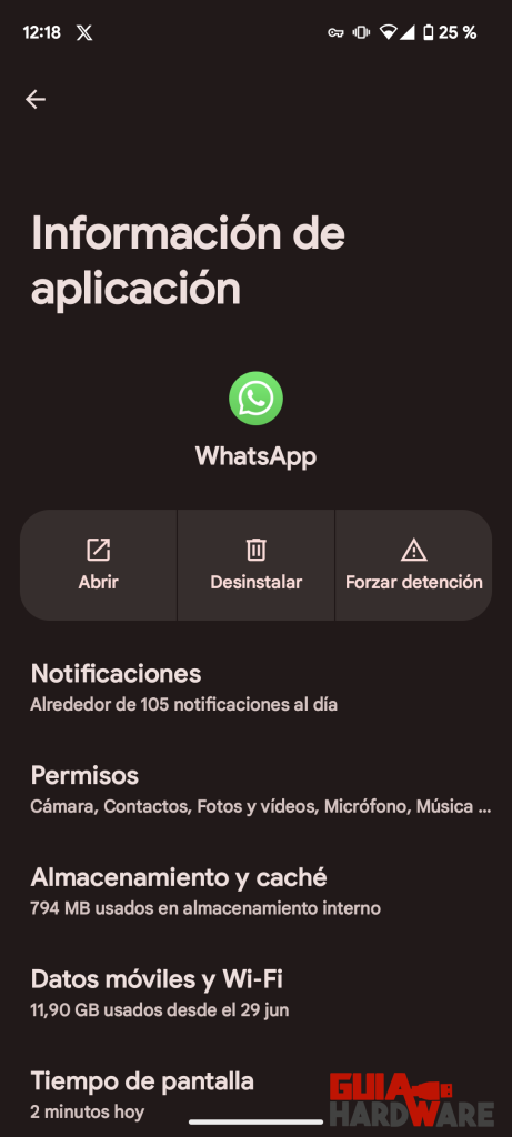 Borrar caché