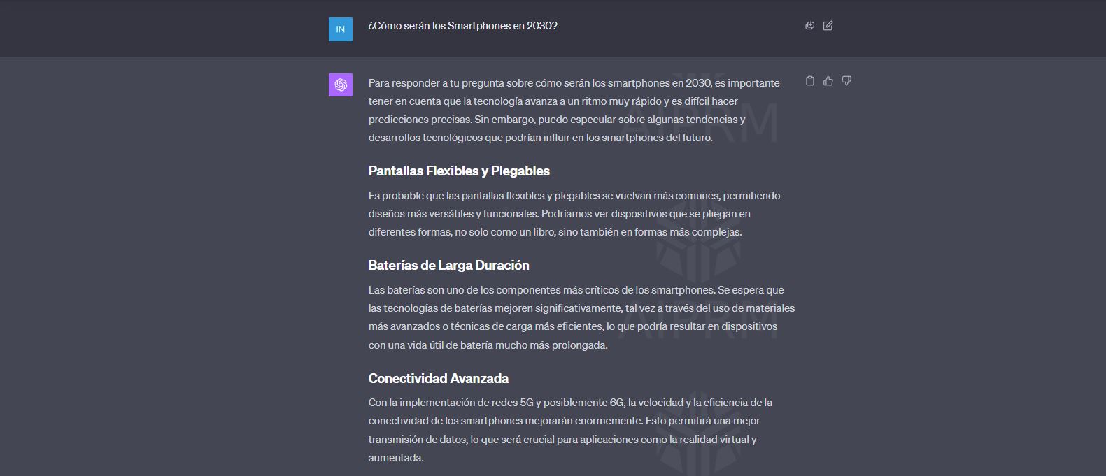 Chat GPT, opinión sobre el futuro de los móviles