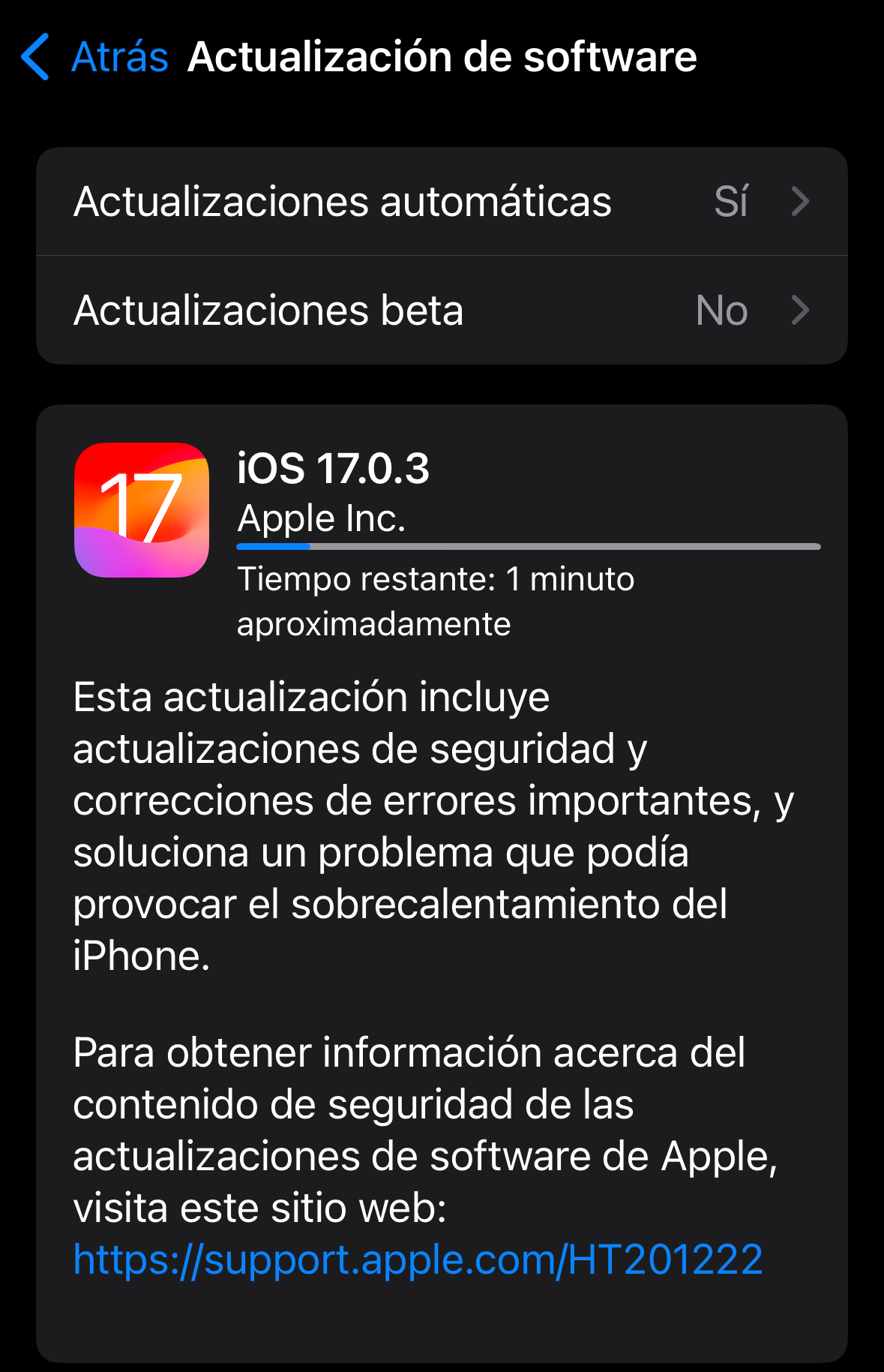 iOS 17.0.3