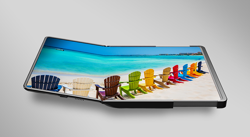 Pantalla flexible y desplegable prototipo de Samsung